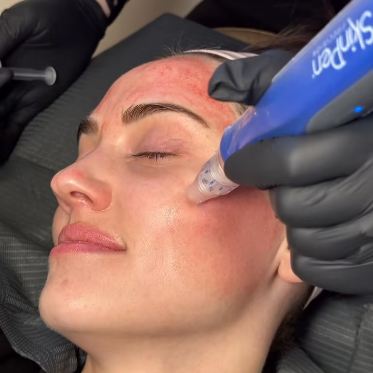 Professional SkinPen microneedling treatment with PRF in Scottsdale