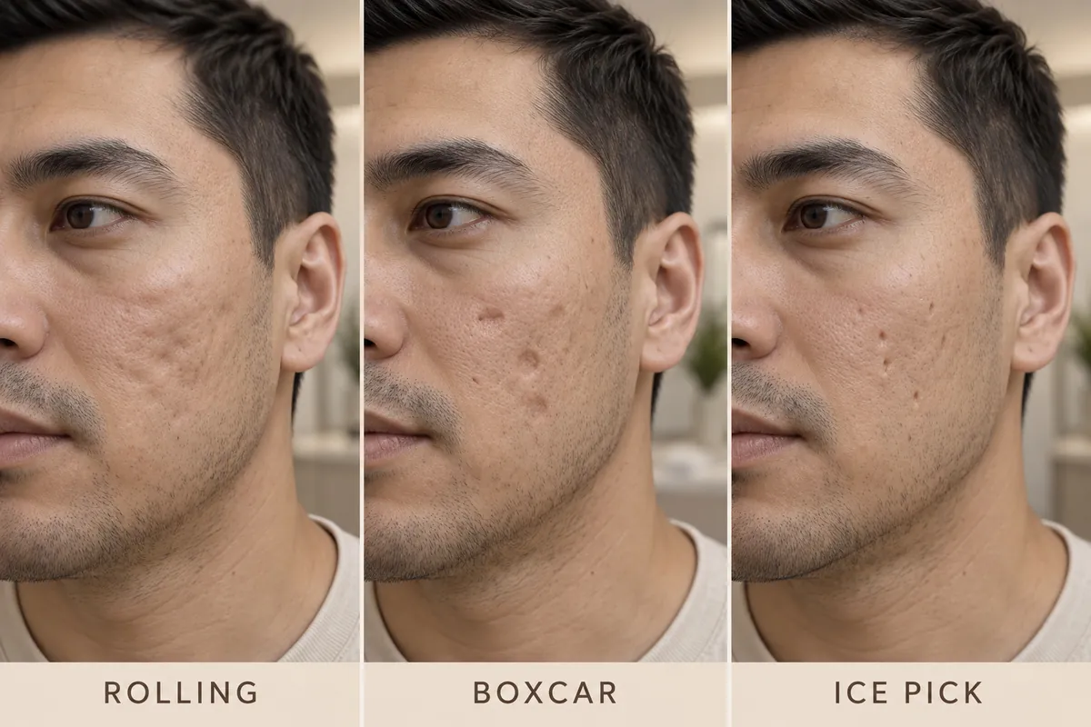 Which Acne Scars Respond to Microneedling? Rolling, Boxcar and Ice Pick Explained